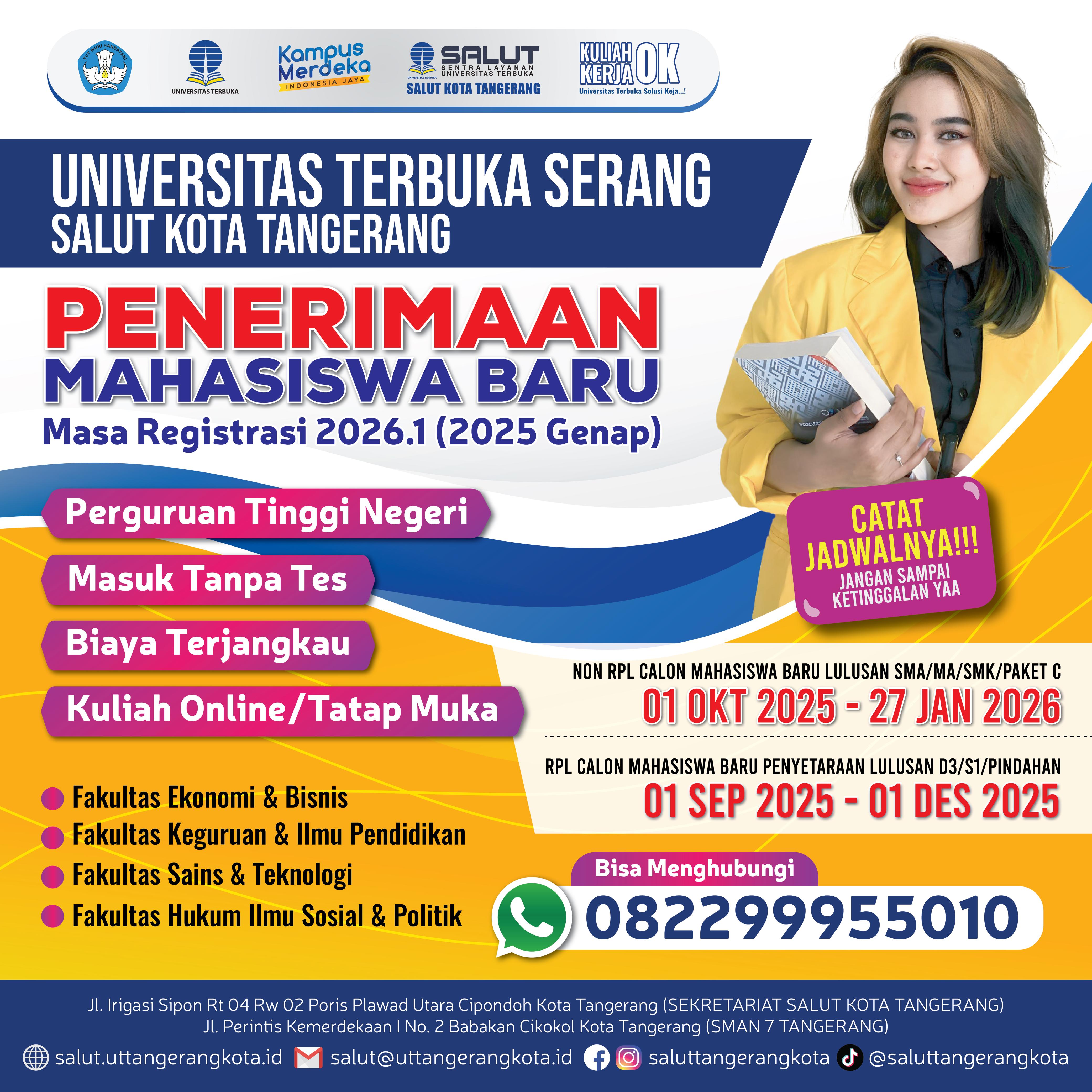 Penerimaan Mahasiswa Baru Masa Registrasi 2025 Genap RPL/non RPL